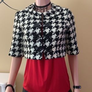 🌹Houndstooth mini blazer🌹